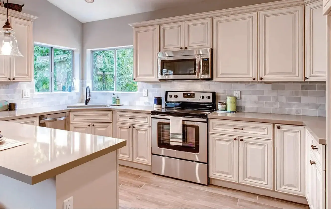 Charleston Cream cabinetry