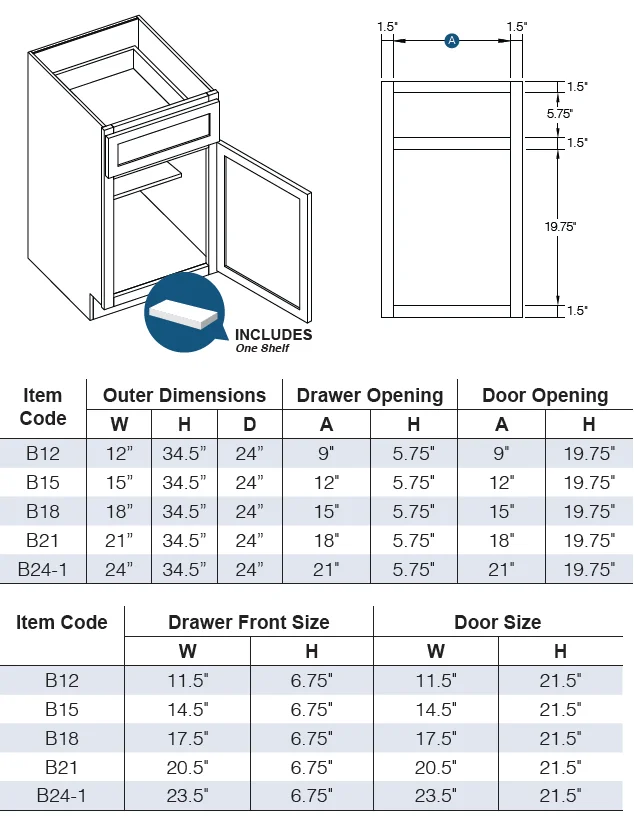 Base Cabinet alternate view