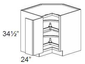 Lazy Susan Base Cabinet alternate view