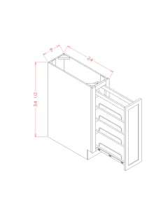 Spice Rack Base Cabinet
