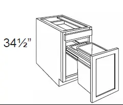 Trash Bin Base Cabinet alternate view