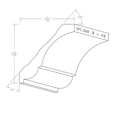 Crown Molding (Traditional) 4.5"