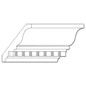 Crown Molding (Dentil Inserted) 4.5"