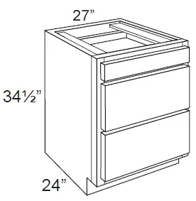 Drawer Base Cabinet alternate view