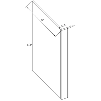Dish Washer End Panel