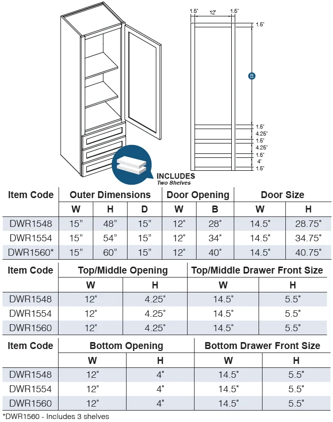 Wall Tower Cabinet alternate view
