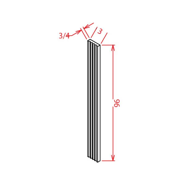Fluted Wall Filler 3x96