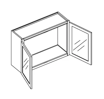 Wall Stacking Cabinet with Glass
