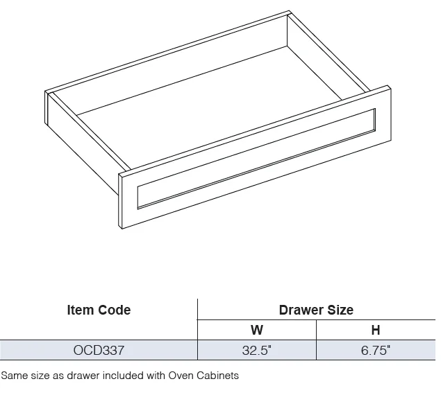 Oven Cabinet Drawer alternate view
