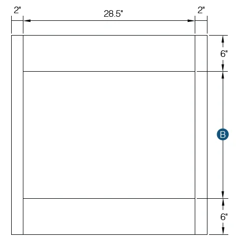 Oven Cabinet Overlay Panel