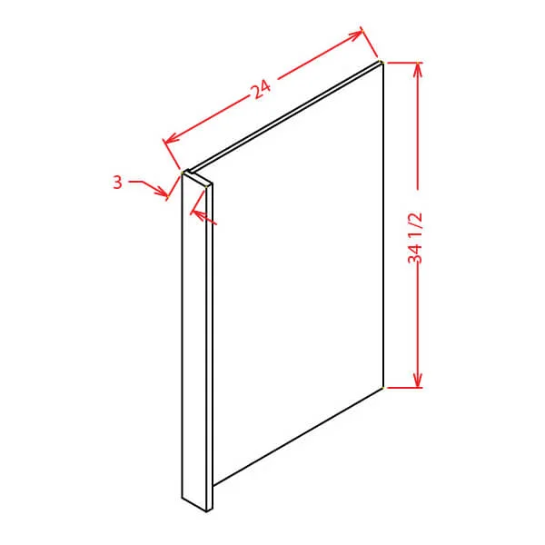 Dishwasher End Panel