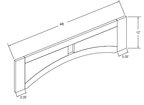 Raised Panel Valance