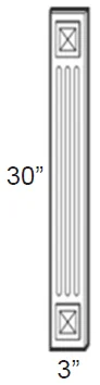 Fluted Wall Filler 3x30