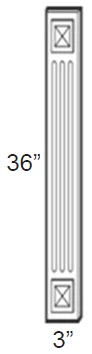 Fluted Wall Filler 3x36