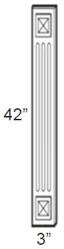 Fluted Wall Filler 3x42