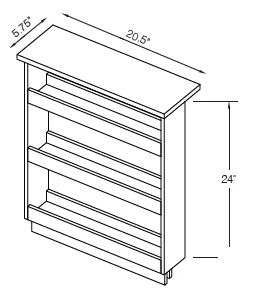 Natural Spice Rack Insert for B9 Drawer