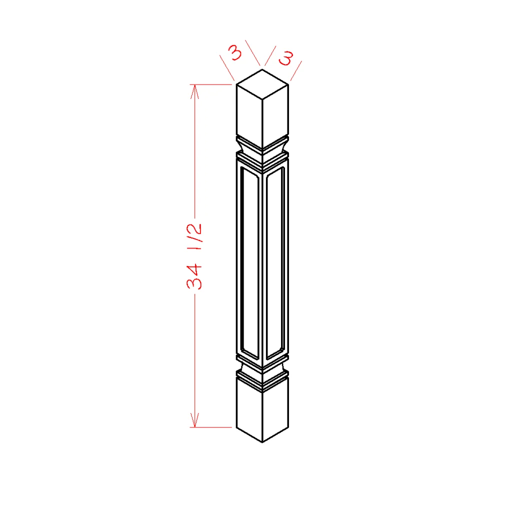 Square Design Leg