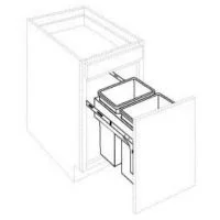 Basic Trash Pull-out Assembly 18"