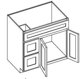Vanity Sink Base Cabinet (R Drawer)