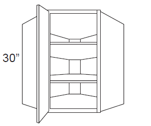 Wall Diagonal Corner Cabinet alternate view