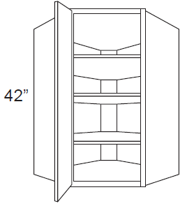 Wall Diagonal Corner Cabinet alternate view