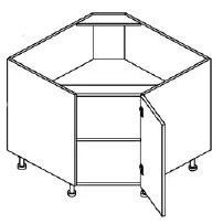 Diagonal Sink Base Cabinet