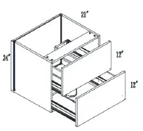 Floating Drawer Vanity Base Cabinet