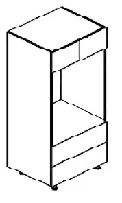 Tall Microwave/Oven Cabinet
