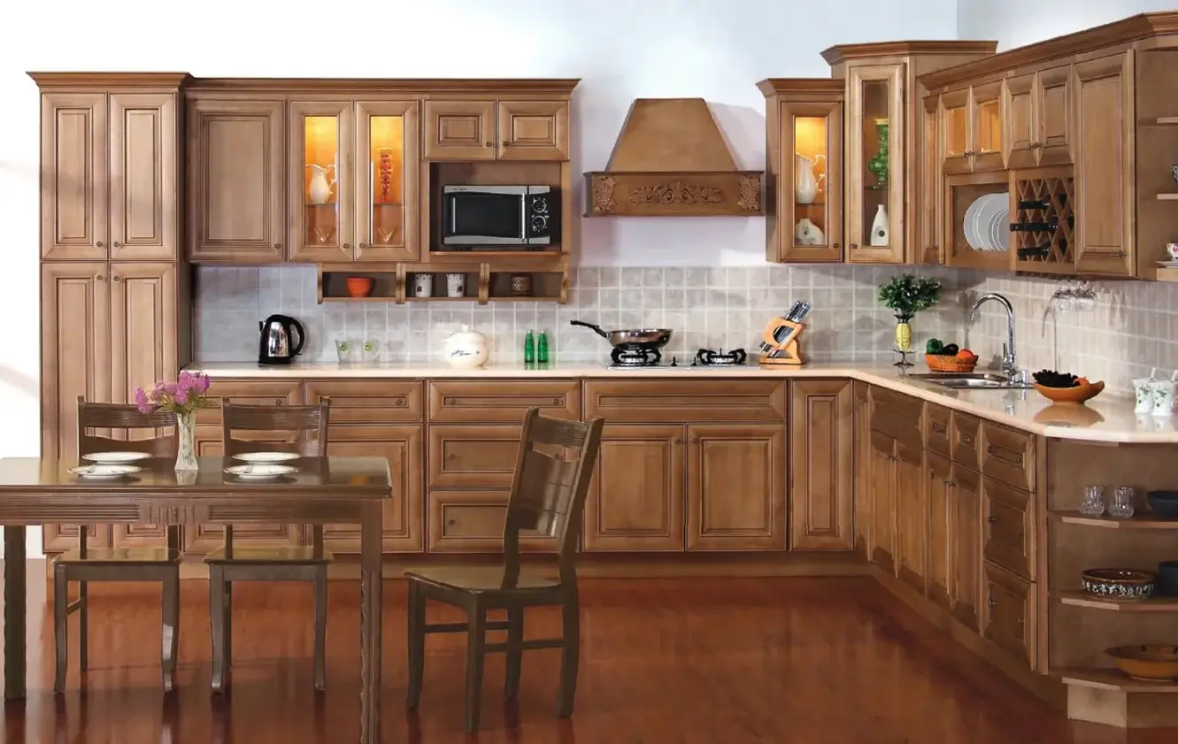 Ginger Glazed cabinetry